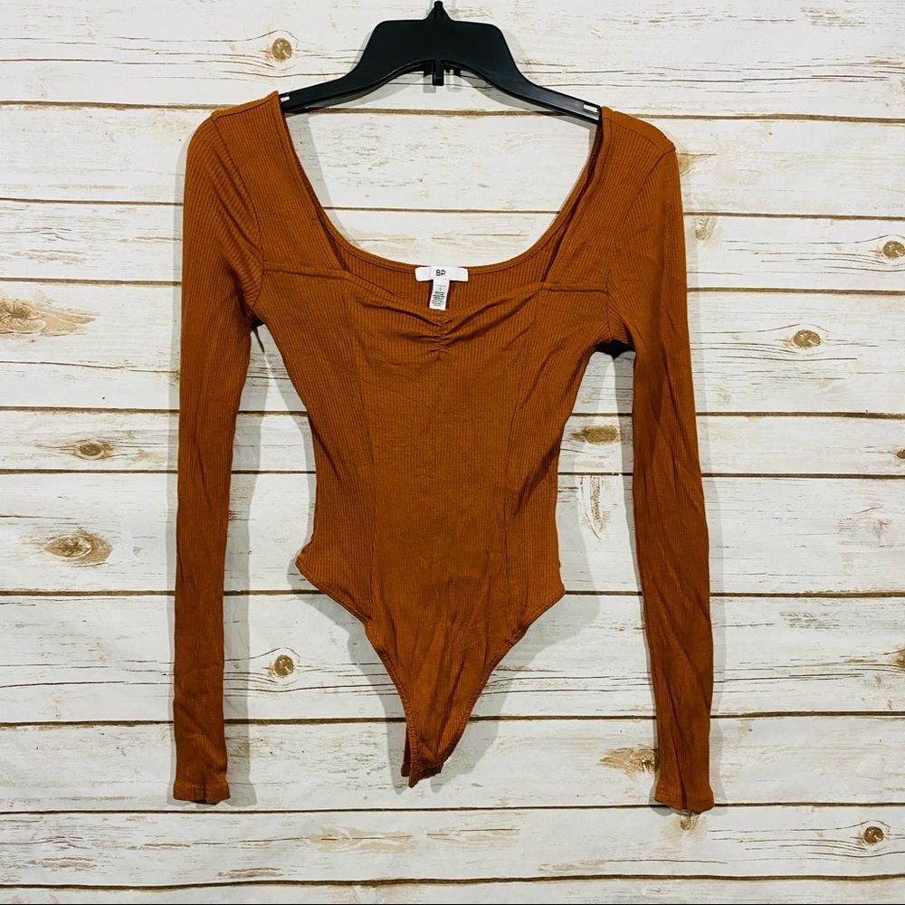 BP. Women’s Sweetheart Long Sleeve Bodysuit‎ size S